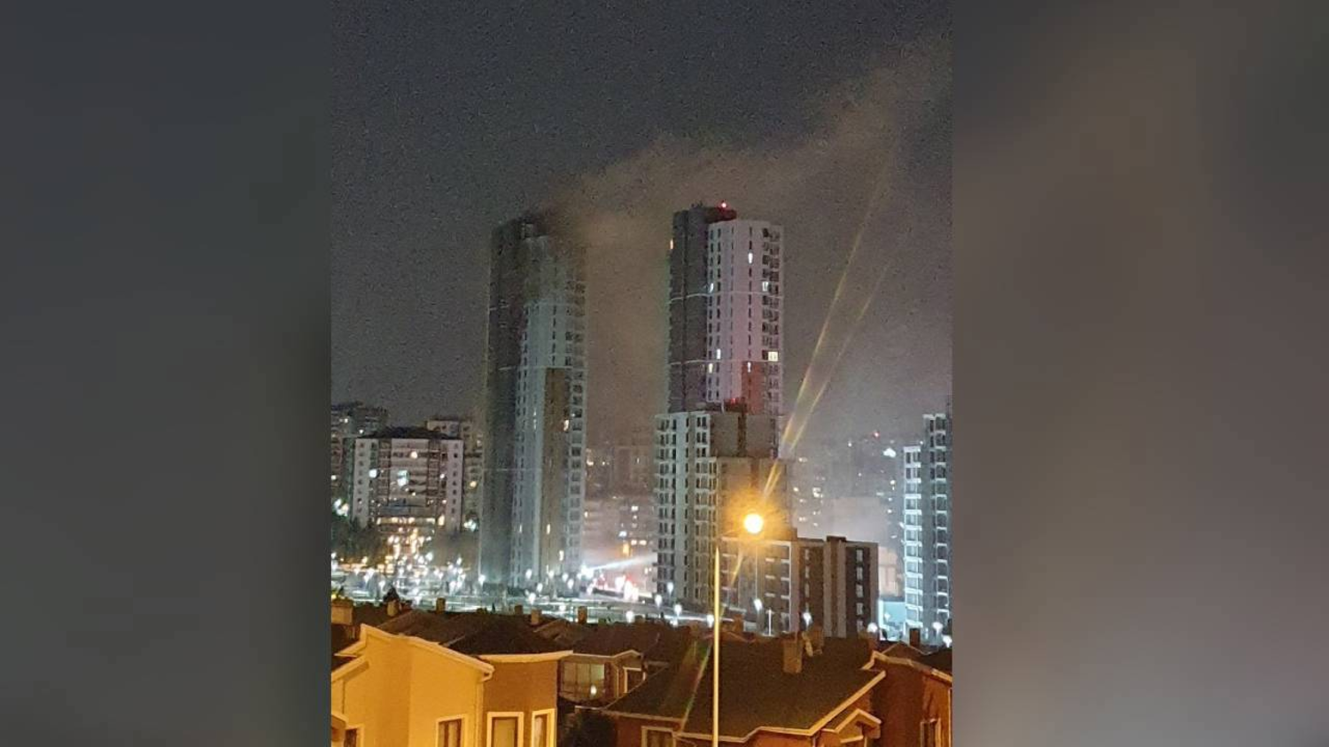 26 katlı binada korkutan yangın